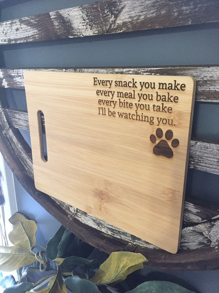 Funny dog cutting board
